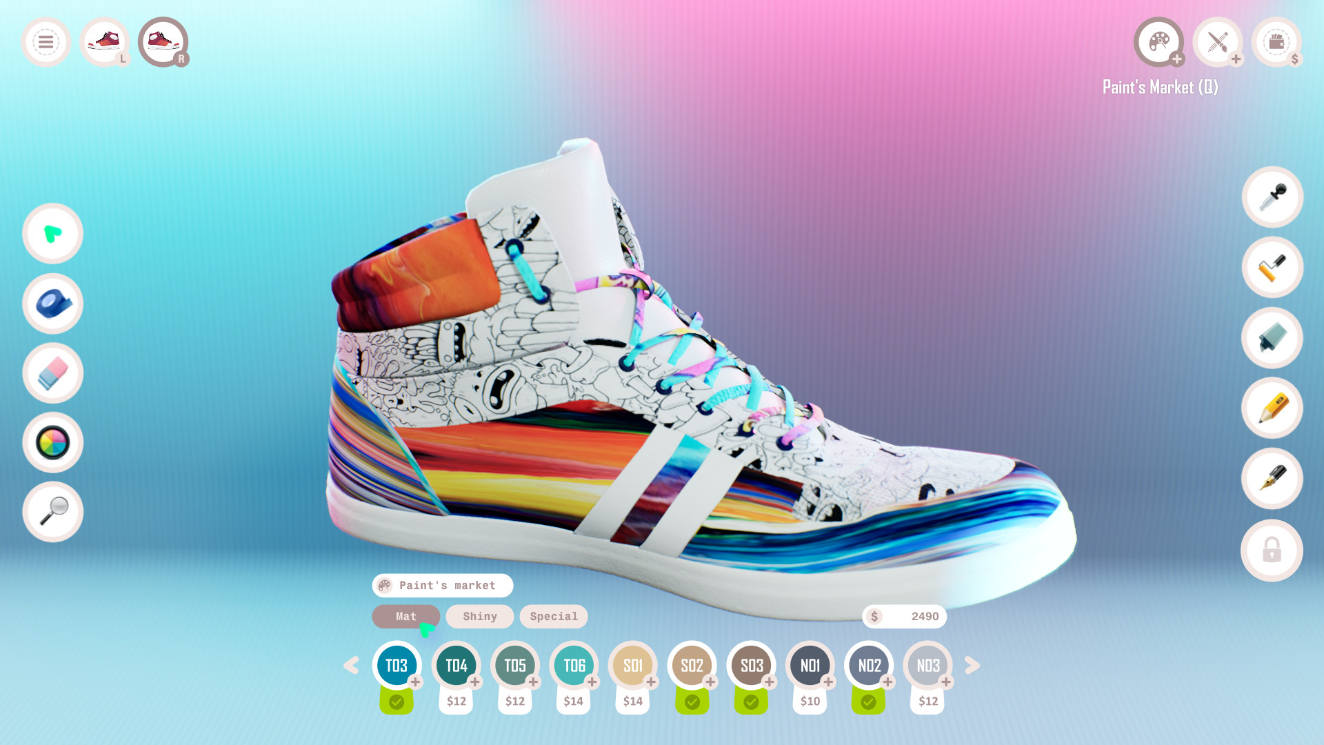 screenshot of Sneakers Custom Simulator 1
