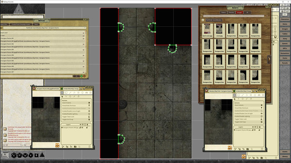 скриншот Fantasy Grounds - Pathfinder RPG - GameMastery Map Pack: Dungeon Rooms 2