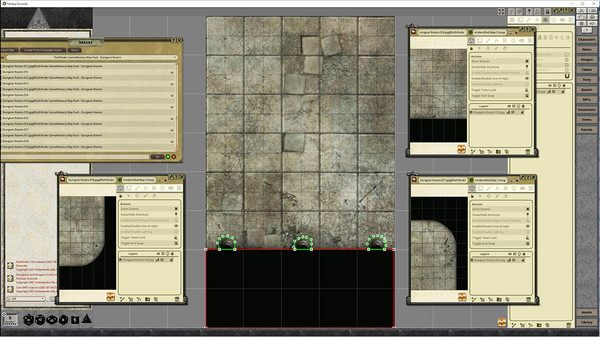 скриншот Fantasy Grounds - Pathfinder RPG - GameMastery Map Pack: Dungeon Rooms 4