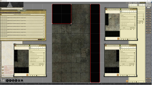 скриншот Fantasy Grounds - Pathfinder RPG - GameMastery Map Pack: Dungeon Rooms 0