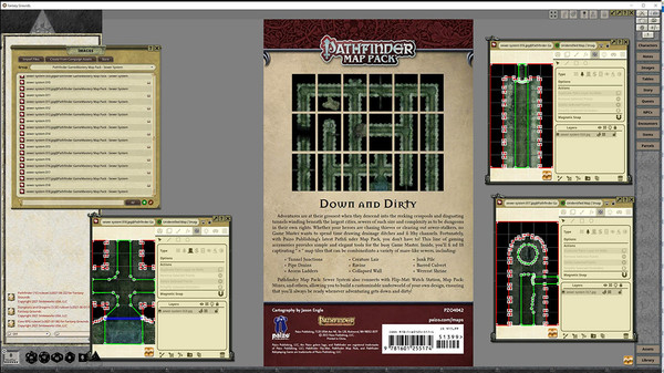 скриншот Fantasy Grounds - Pathfinder RPG - GameMastery Map Pack: Sewer System 4