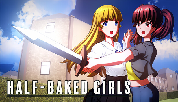 Imagen de la cápsula de "HALF-BAKED GIRLS" que utilizó RoboStreamer para las transmisiones en Steam