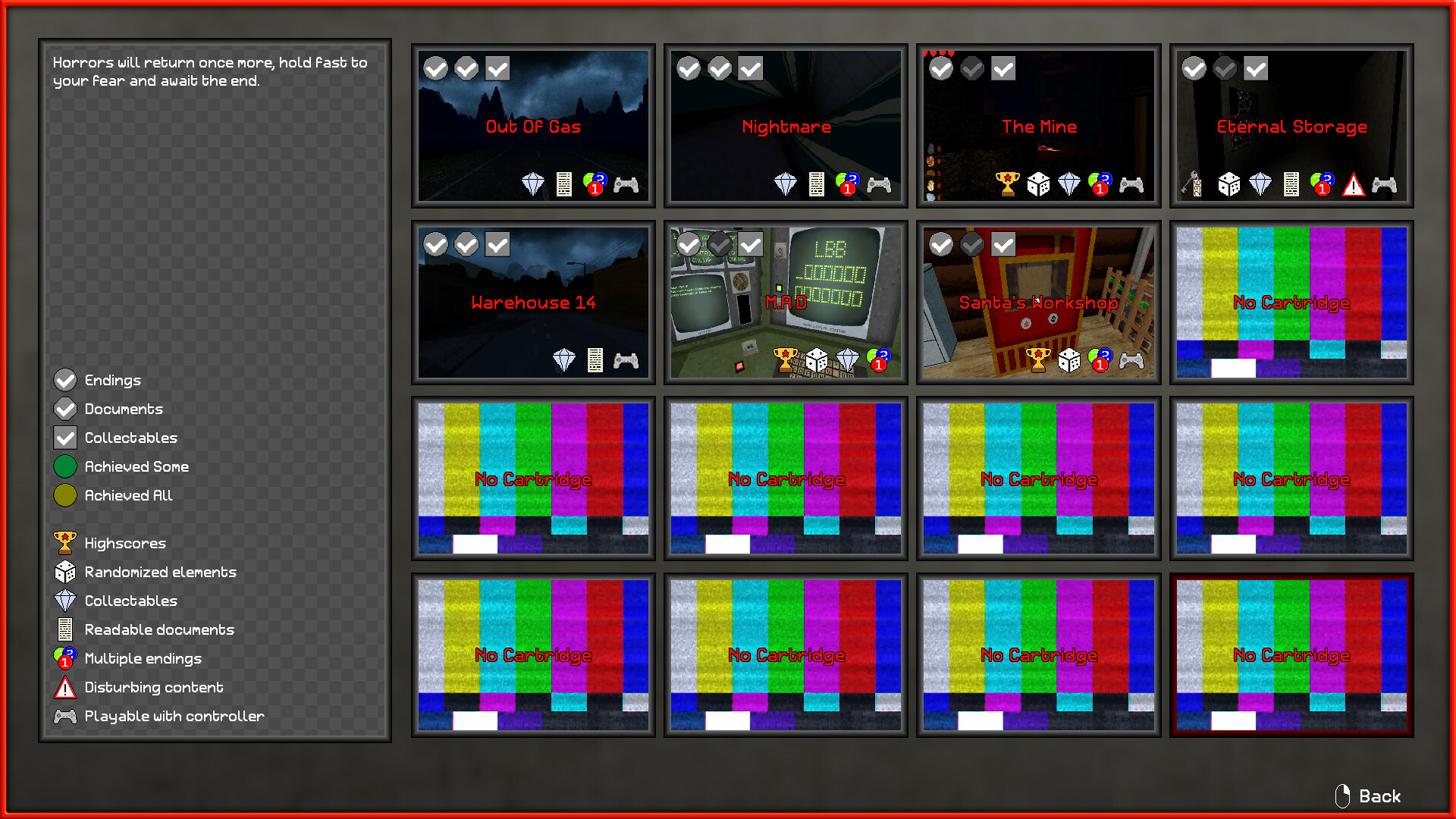 Horror Cartridge Collection #9