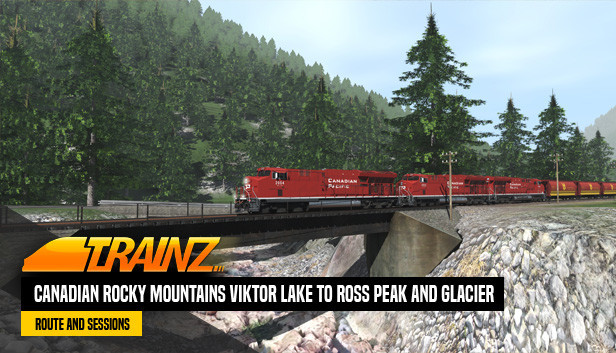 Trainz 2022 DLC - Canadian Rocky Mountains Viktor Lake to Ross Peak and ...