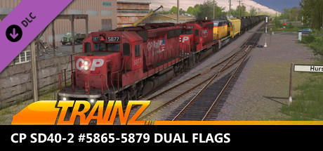 Trainz 2022 DLC - CP SD40-2 #5865-5879 Dual Flags
