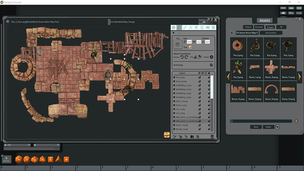 скриншот Fantasy Grounds - FG Desert Ruins Map Pack 4