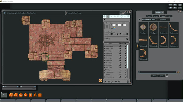 скриншот Fantasy Grounds - FG Desert Ruins Map Pack 1