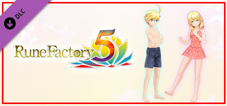 Rune Factory 5 - The Young Proprietress and the Dwarf Swimsuit Set + New Ranger Care Package Item Pack banner image