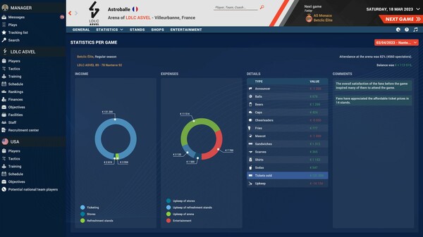 Скриншот из Pro Basketball Manager 2023