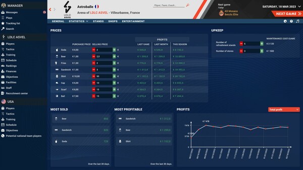 Скриншот из Pro Basketball Manager 2023