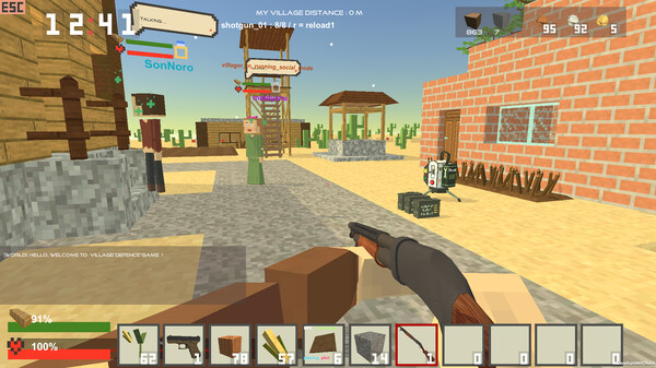 Villager comes alive game for Linux 1