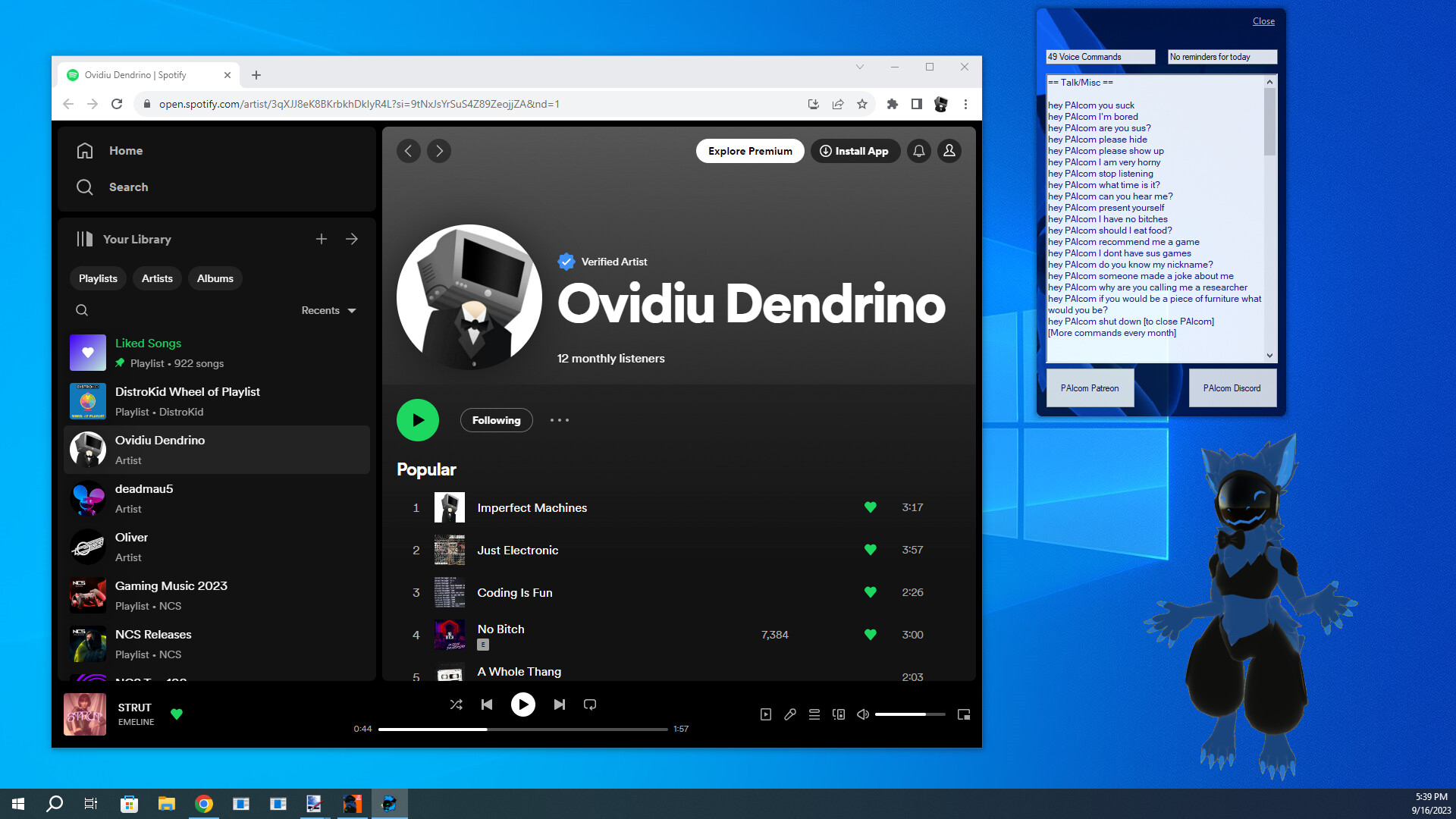 PAIcom (furry computer assistant) #2