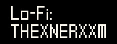 Lo-Fi: THEXNERXXM