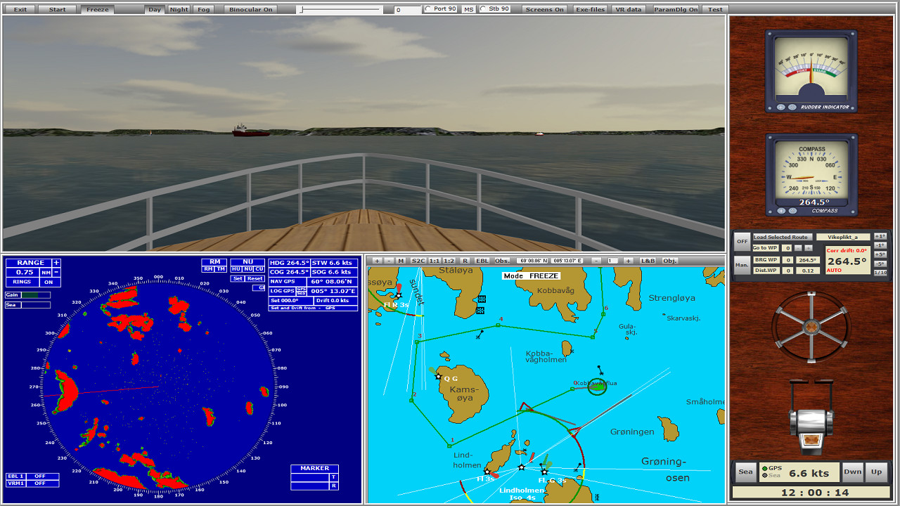Marine Radar Simulator - VR screenshot 1