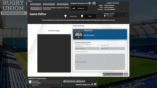 Скриншот из Rugby Union Team Manager 4