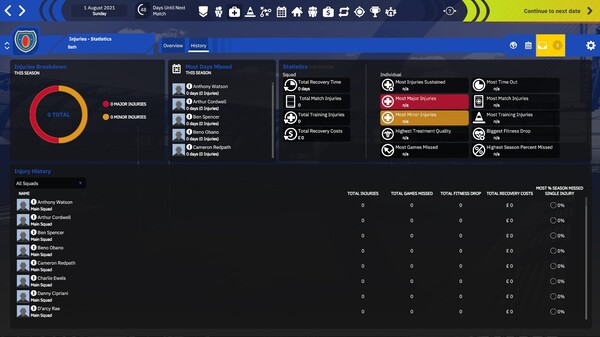 Скриншот из Rugby Union Team Manager 4