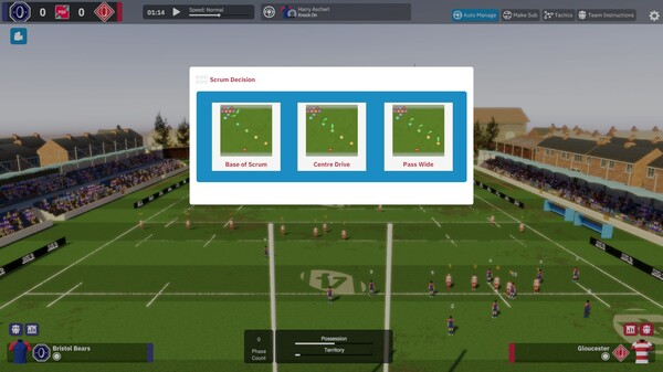 Скриншот из Rugby Union Team Manager 4