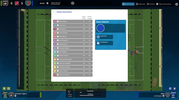 Скриншот из Rugby Union Team Manager 4