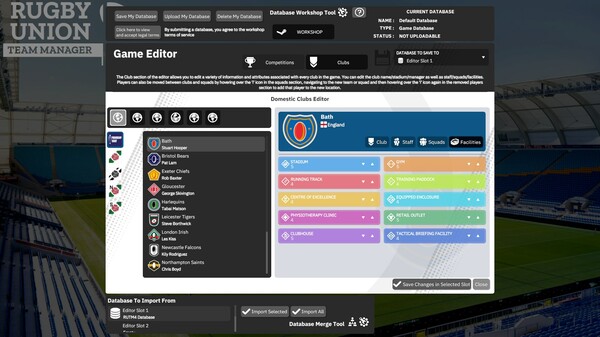 Скриншот из Rugby Union Team Manager 4