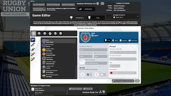 Скриншот из Rugby Union Team Manager 4