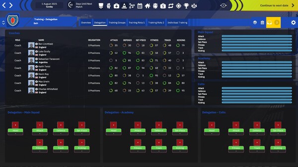 Скриншот из Rugby Union Team Manager 4