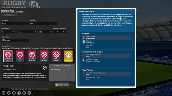 Скриншот из Rugby Union Team Manager 4
