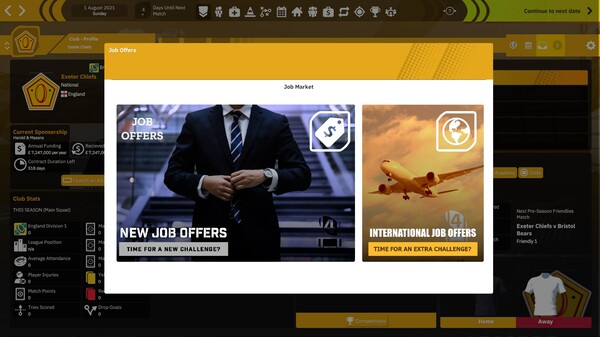 Скриншот из Rugby Union Team Manager 4