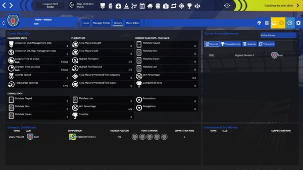 Скриншот из Rugby Union Team Manager 4