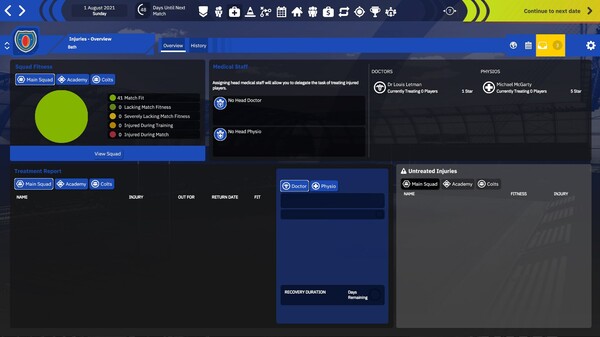 Скриншот из Rugby Union Team Manager 4
