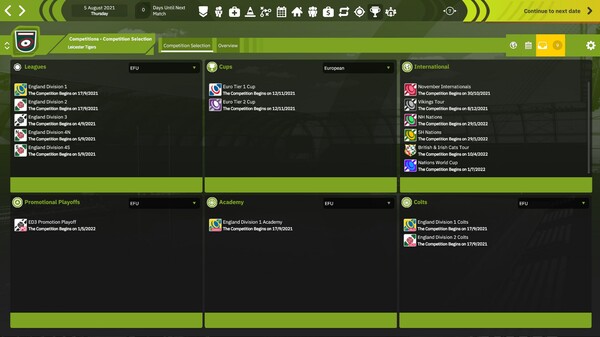 Скриншот из Rugby Union Team Manager 4