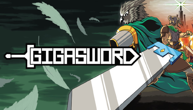 Imagen de la cápsula de "GIGASWORD" que utilizó RoboStreamer para las transmisiones en Steam