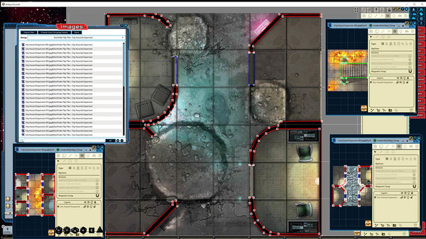 скриншот Fantasy Grounds - Starfinder Flip-Tiles - City Hazards Expansion 3