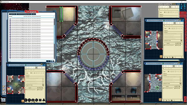 скриншот Fantasy Grounds - Starfinder Flip-Tiles - City Hazards Expansion 4