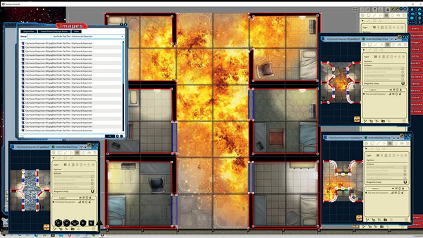 скриншот Fantasy Grounds - Starfinder Flip-Tiles - City Hazards Expansion 2