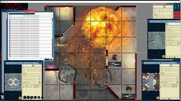 скриншот Fantasy Grounds - Starfinder Flip-Tiles - City Hazards Expansion 1