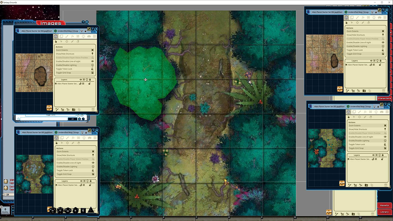 Fantasy Grounds - Starfinder RPG - Flip-Tiles - Alien Planet