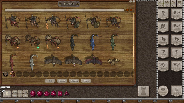 скриншот Fantasy Grounds - Jans Token Pack 33 - Desert Creatures 2 1