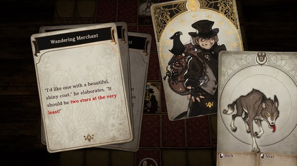 Screenshot of Voice of Cards: The Beasts of Burden