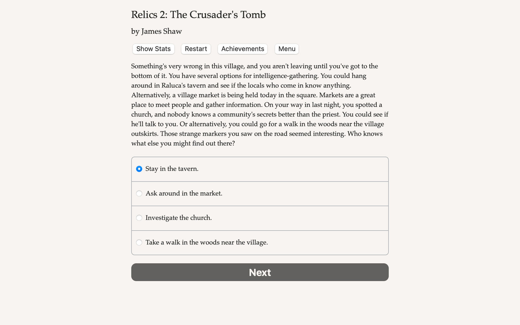 Relics 2: The Crusader's Tomb screenshot 1