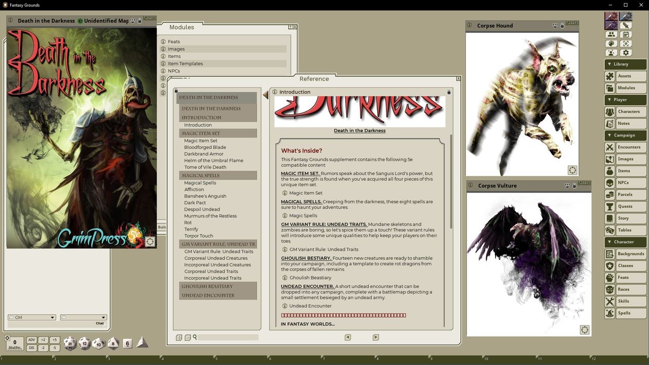 Fantasy Grounds - Death in the Darkness #0