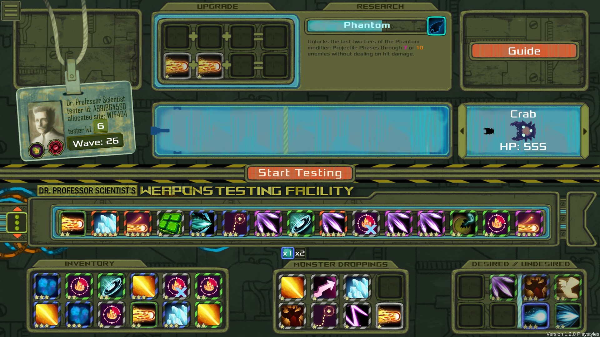 Dr. Professor Scientist's Weapons Testing Facility #4