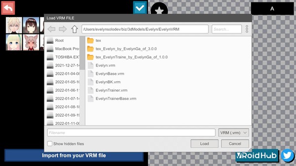 Скриншот из VRM Posing Desktop