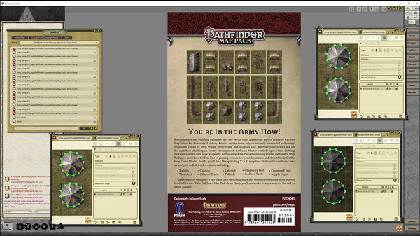 скриншот Fantasy Grounds - Pathfinder RPG - GameMastery Map Pack: Army Camp 1