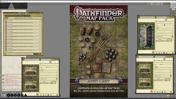 скриншот Fantasy Grounds - Pathfinder RPG - GameMastery Map Pack: Army Camp 3
