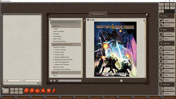 скриншот Fantasy Grounds - Esper Genesis 5E Core Manual 3