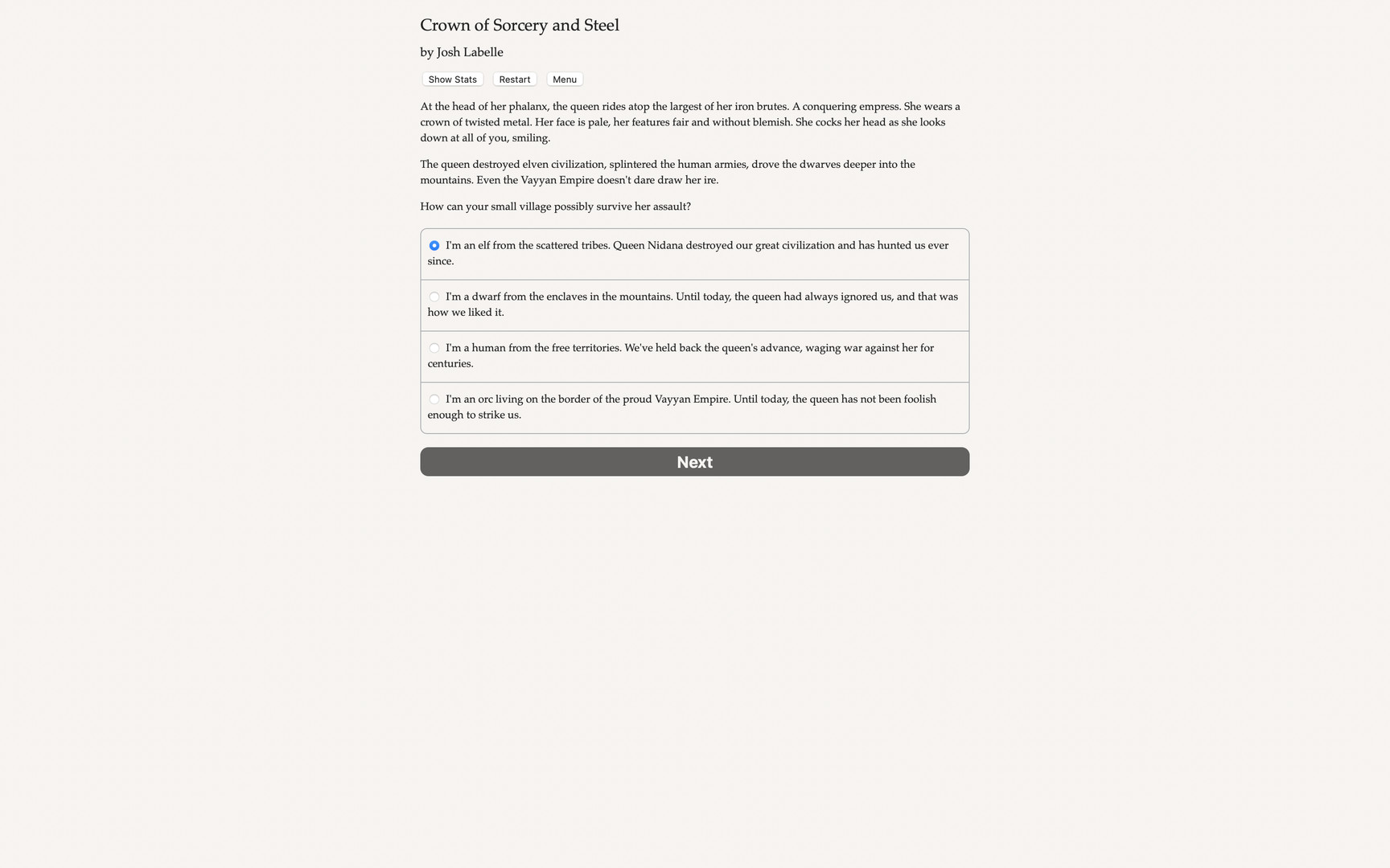 A Crown of Sorcery and Steel Demo #2