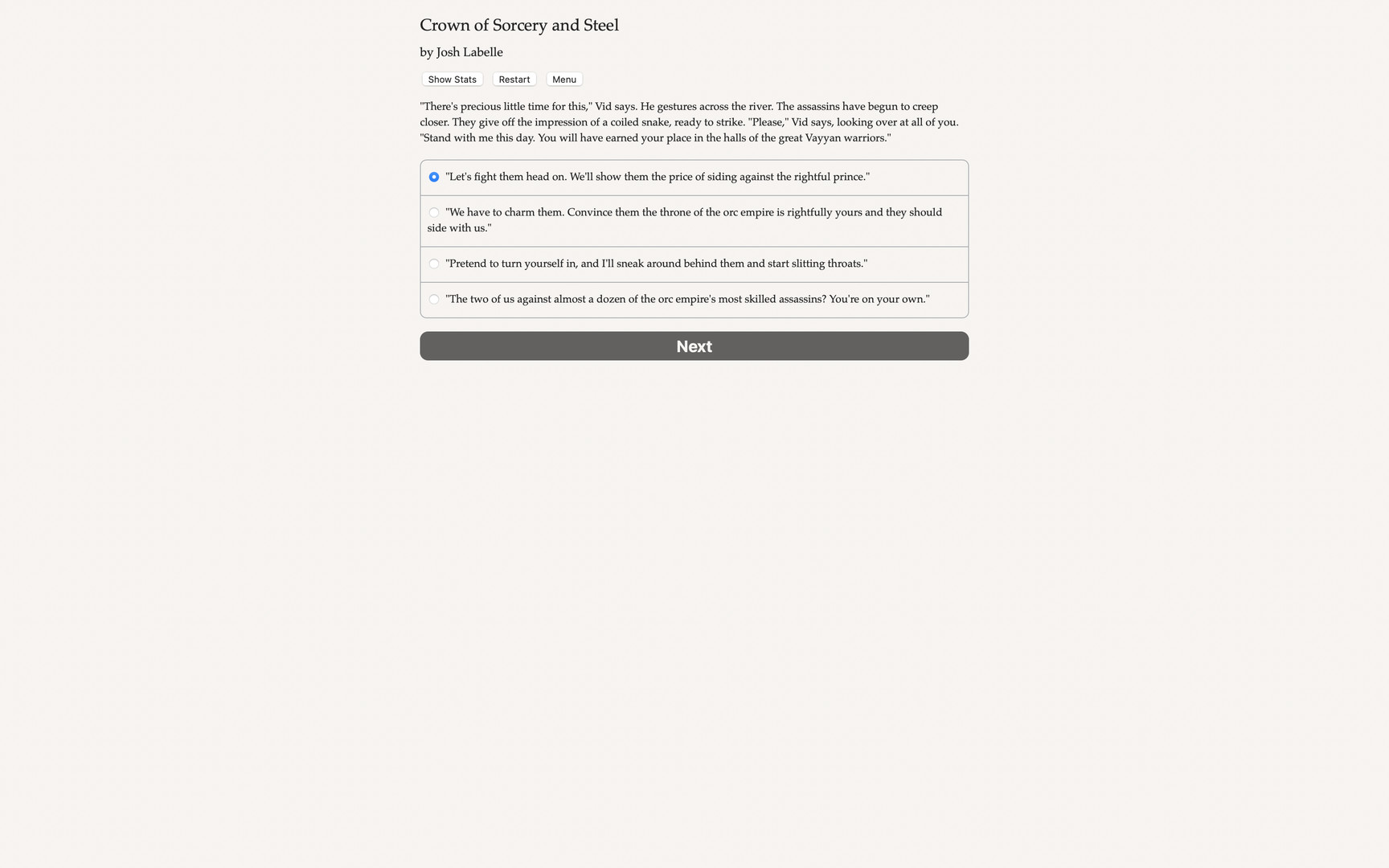 A Crown of Sorcery and Steel Demo #4