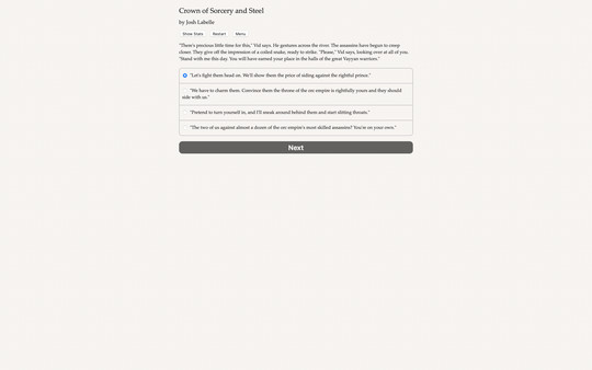 Скриншот из A Crown of Sorcery and Steel Demo