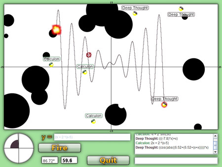 Screenshot of Graphwar