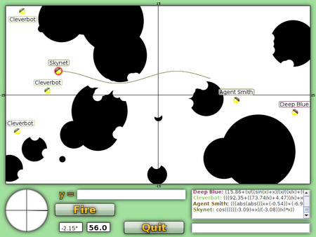 Screenshot of Graphwar